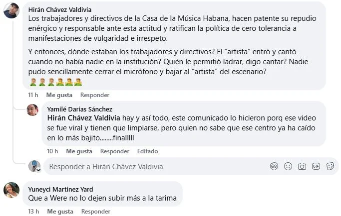 ¡Tremendo papelazo! Artista urbano desata polémica en la Casa de la Música Habana 1 casat2512