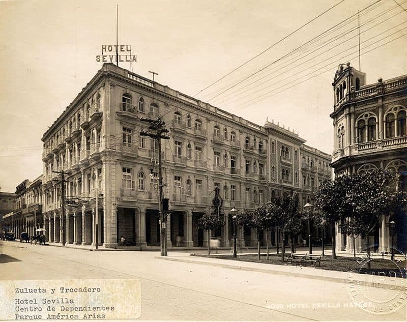 Descubre el hotel en La Habana que Al Capone convirtió en su guarida de luj 1 Zulueta y Trocadero Hotel Sevilla.Maxim Nedashkovskiy cc3